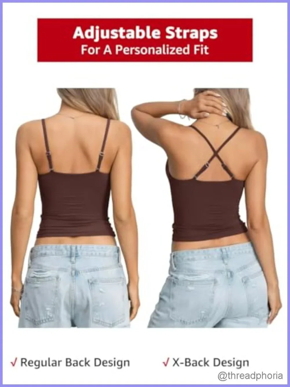 Buttery Soft Double Lined Crop Camisole Tank Top - Y2K Going Out Shirt